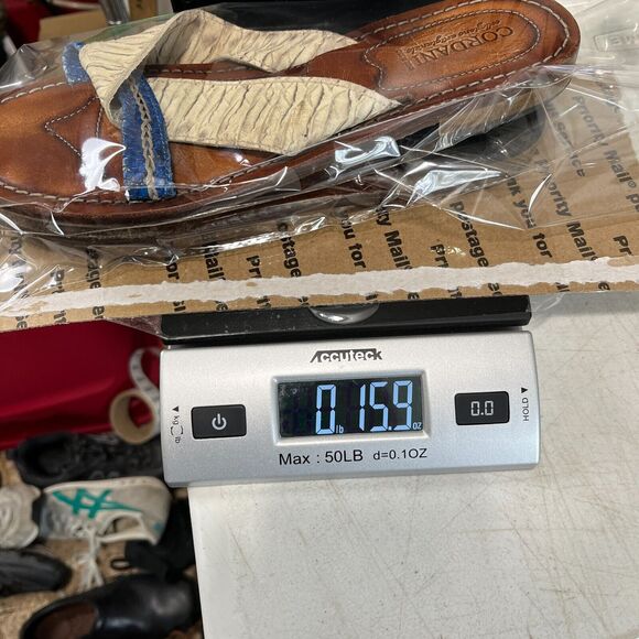 Cordani Sandals Womens 8.5 Leather Italy Made Suola Cuoio Italian Flats Straps - Picture 8 of 8